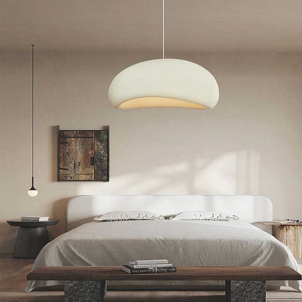 LED Pendant Light With Dome Fiberglass Shade For Modern Ceiling Fixture | Temsk