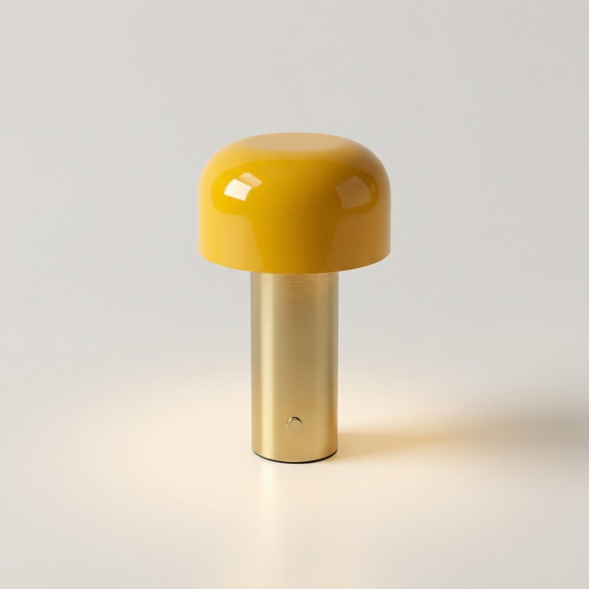 LED Mushroom Design Table Lamp With Metal Base, 12 Inches Tall | Temsk