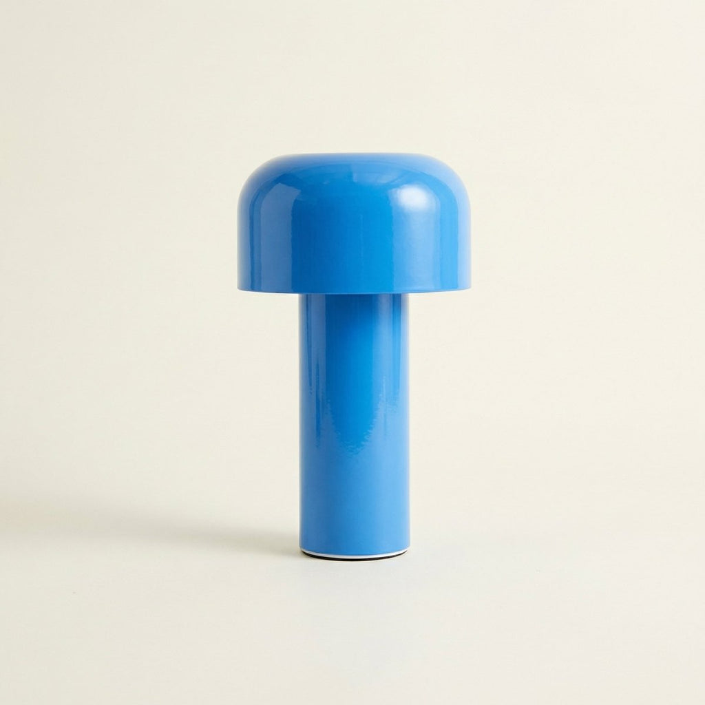 LED Mushroom Design Table Lamp With Metal Base, 12 Inches Tall | Temsk