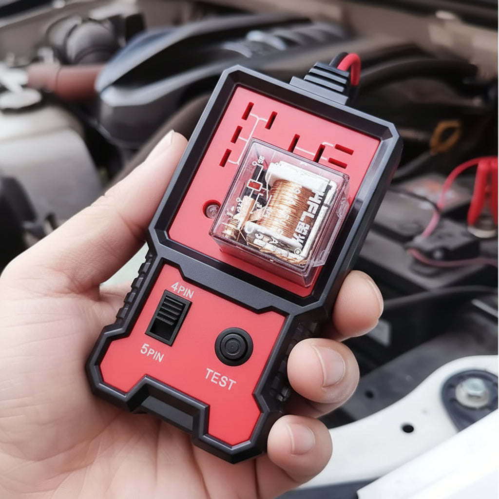 12V Battery Tester With LED Voltage Indicator For Cars | Temsk