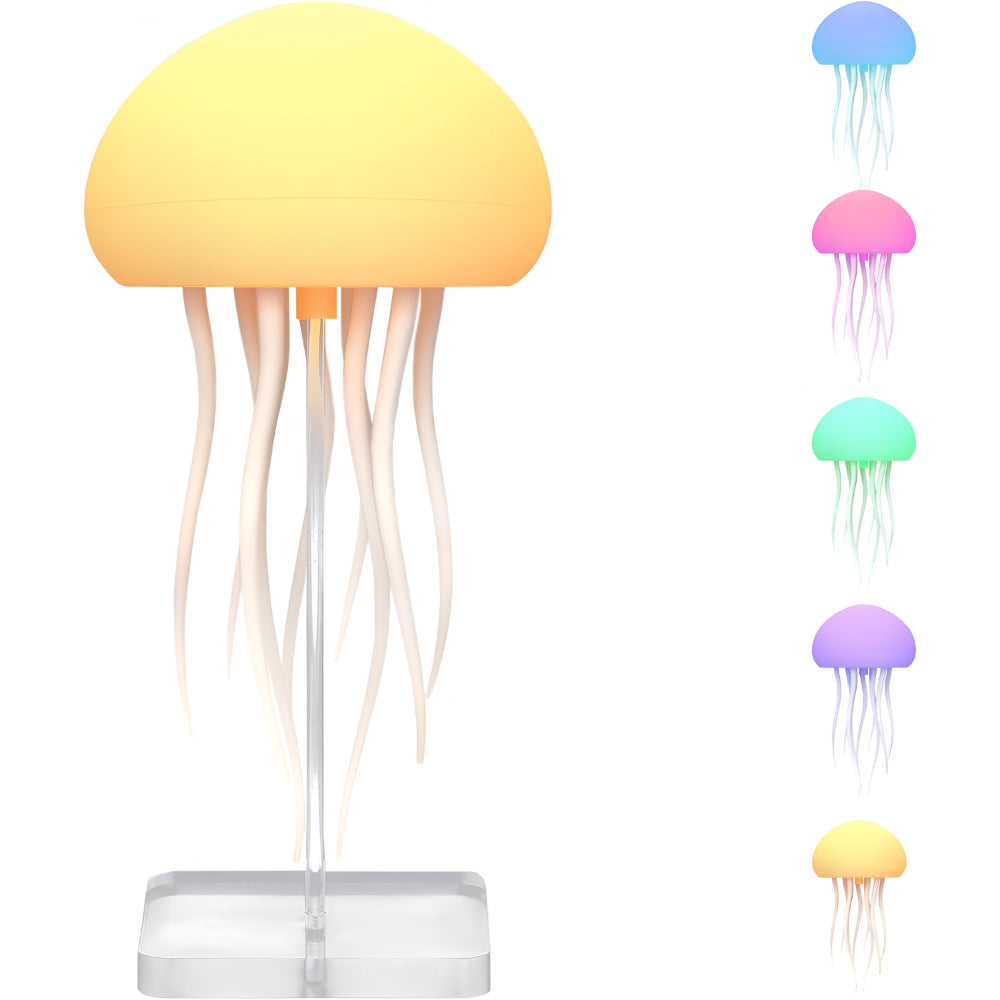 LED Jellyfish Mood Light For Calm Ambient Night Decor | Temsk
