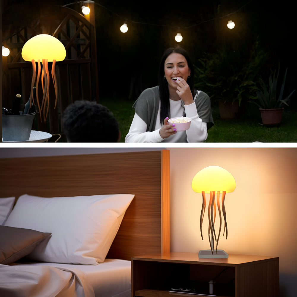 LED Jellyfish Mood Light For Calm Ambient Night Decor | Temsk