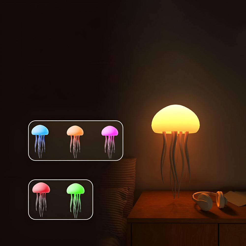 LED Jellyfish Mood Light For Calm Ambient Night Decor | Temsk