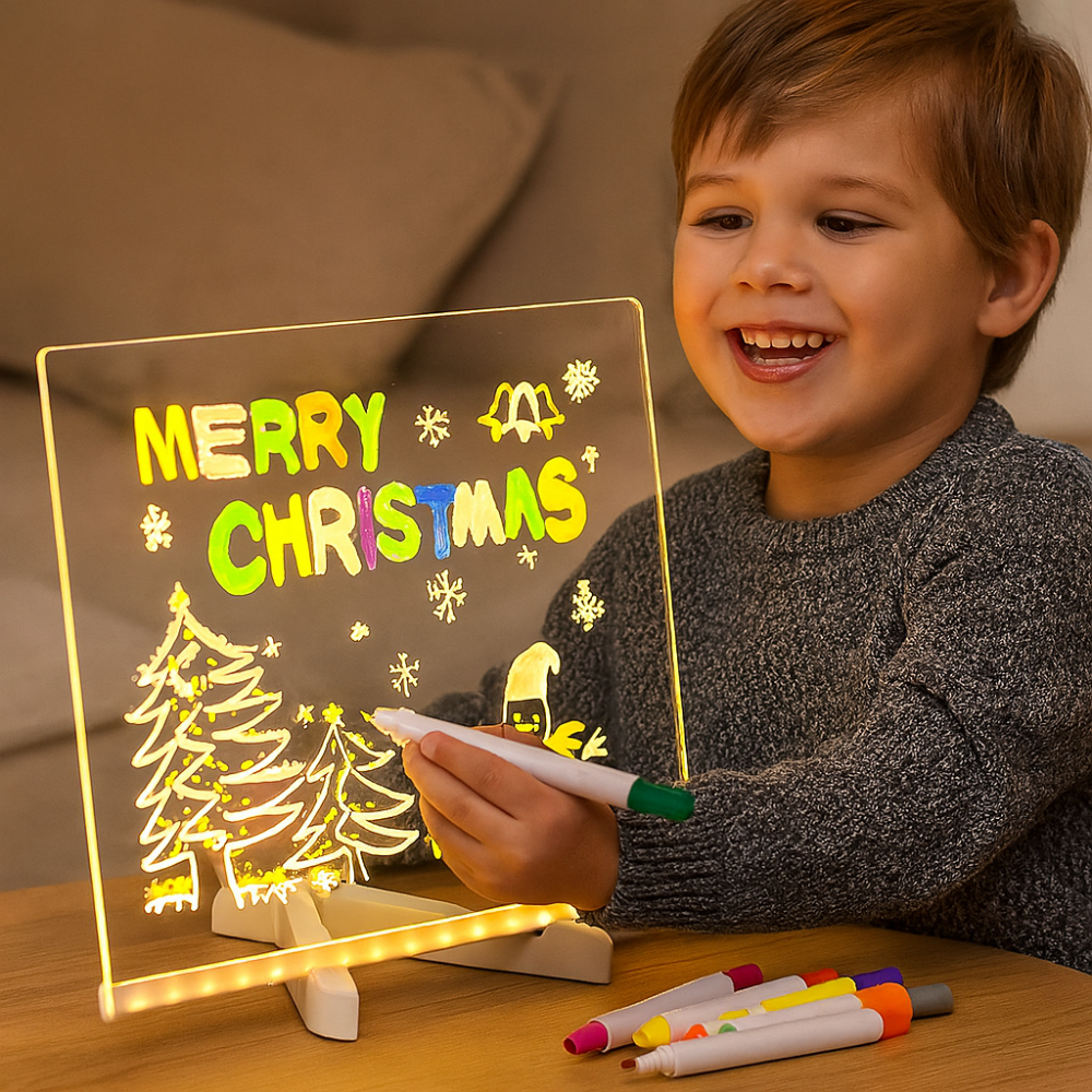 Kinder LED Licht Zeichenbrett für kreative Schreiboberfläche | Temsk