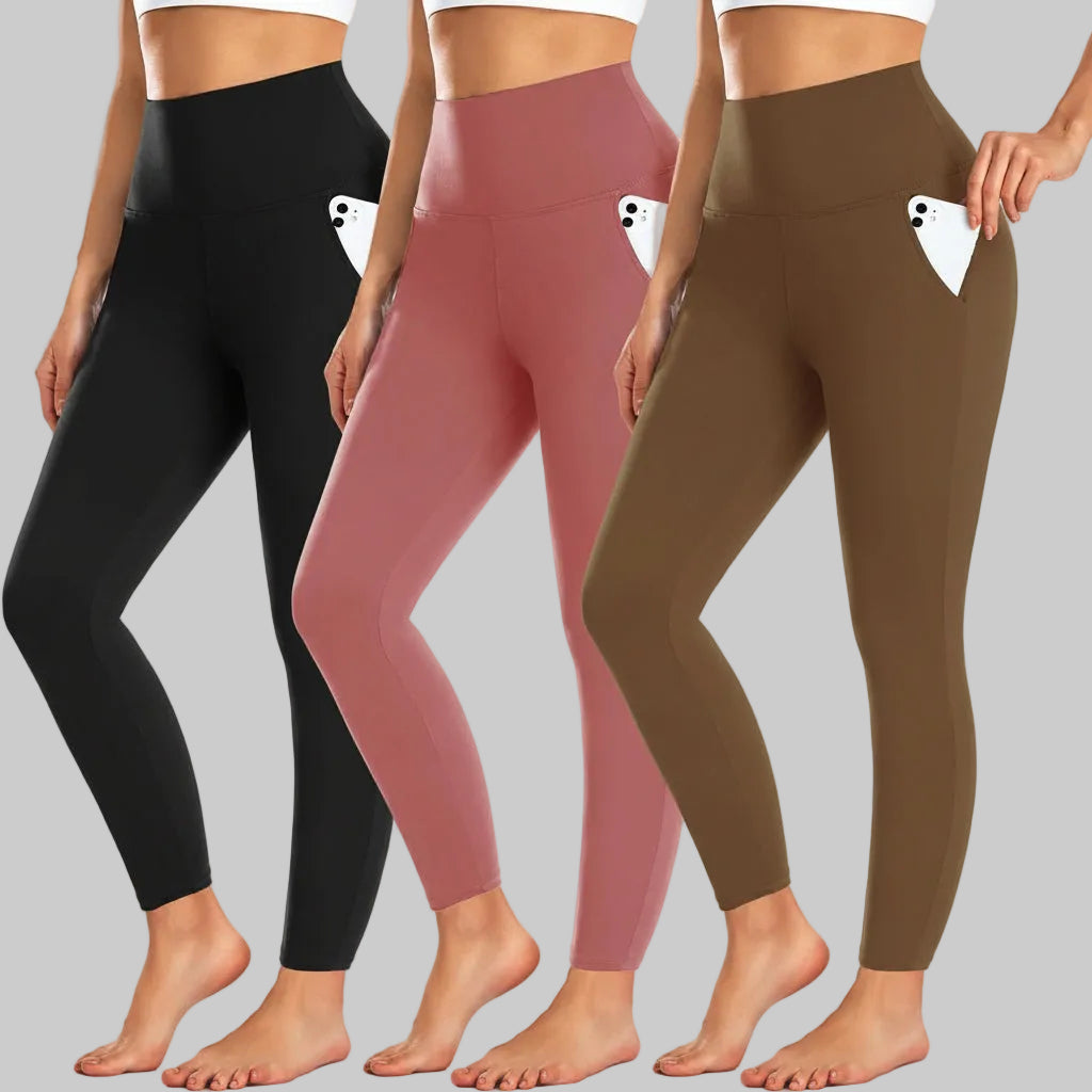 Winter High Waist Leggings With Pockets For Everyday Wear | Temsk