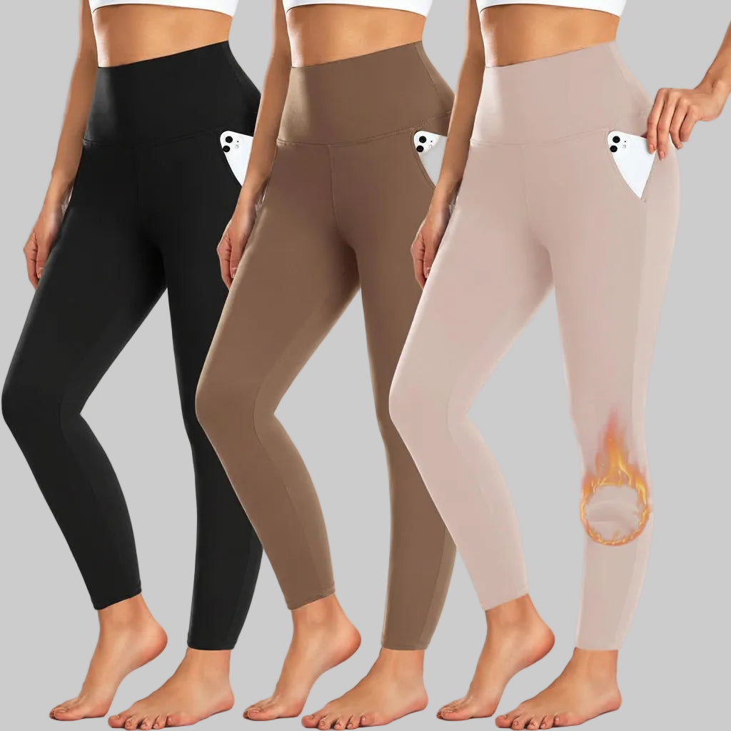 Winter High Waist Leggings With Pockets For Everyday Wear | Temsk