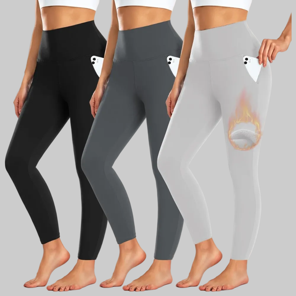 Winter High Waist Leggings With Pockets For Everyday Wear | Temsk