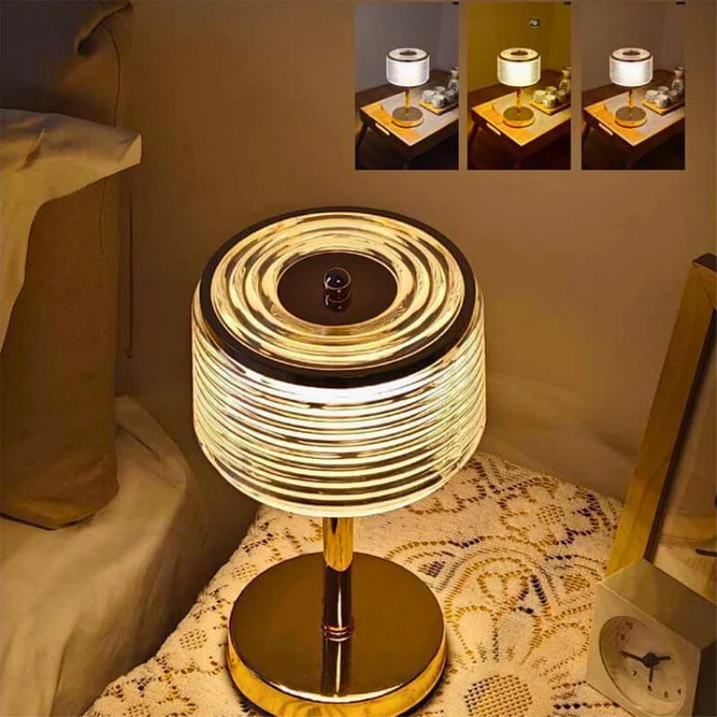 AeroNova Minimalist LED Ring Table Lamp With Soft Glow | Temsk