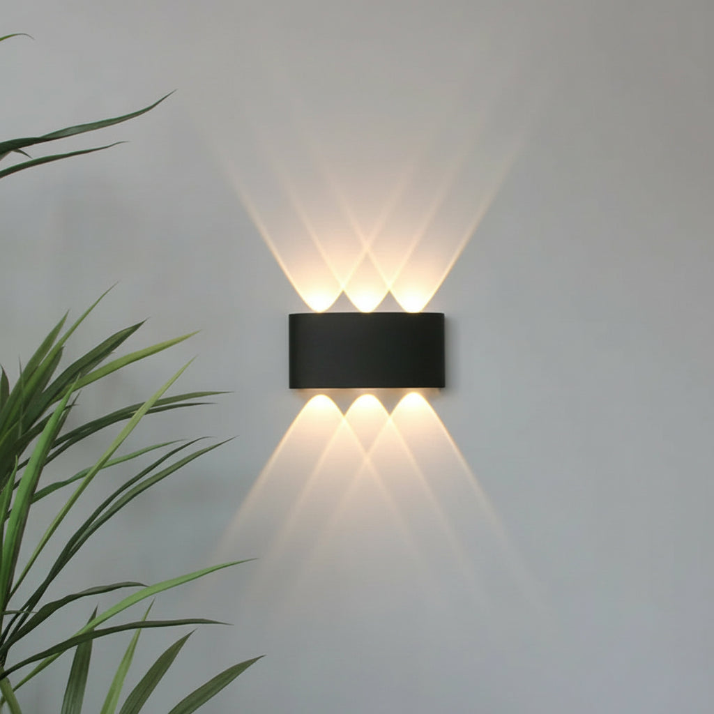 Moderner wasserdichter minimalistischer LED-Wandfluter für Innen- und Außenbeleuchtung | Temsk