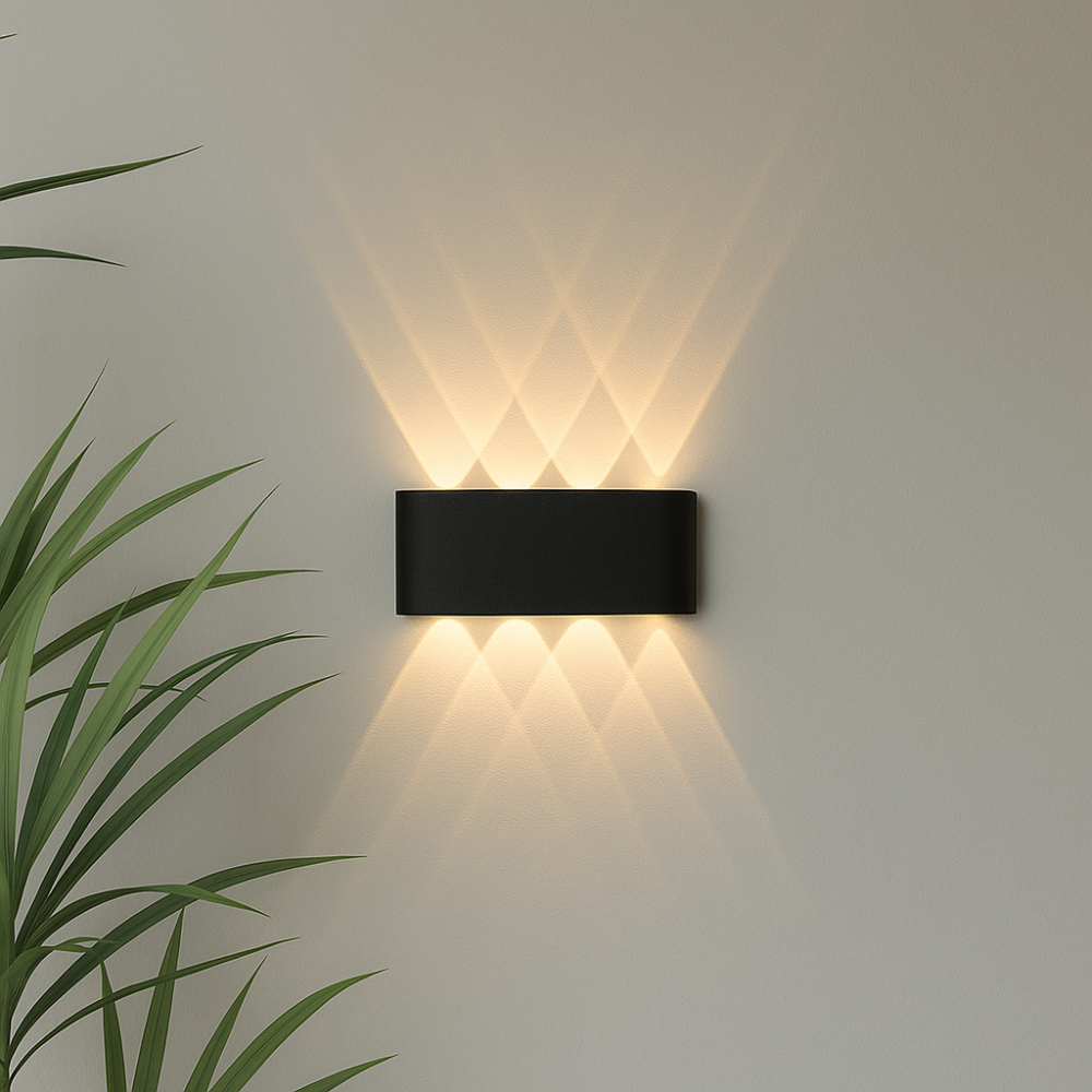 Moderner wasserdichter minimalistischer LED-Wandfluter für Innen- und Außenbeleuchtung | Temsk