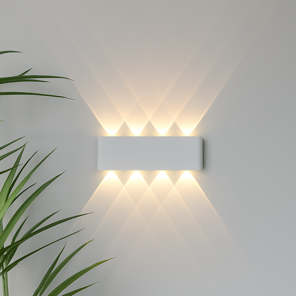 Moderner wasserdichter minimalistischer LED-Wandfluter für Innen- und Außenbeleuchtung | Temsk