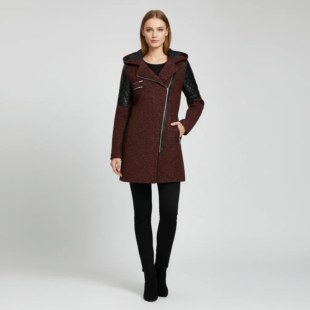 Damen-Warme langer Wintermantel für Alltagkomfort und Stil | Temsk