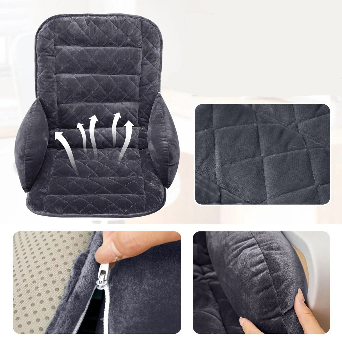 NovaFlex Ergonomic Lumbar Cushion for Upright and Relaxed Sitting | Temsk