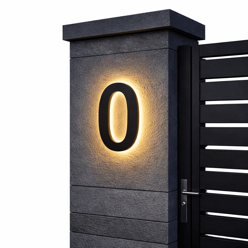LumaSign Customizable LED House Numbers For Modern Homes | Temsk