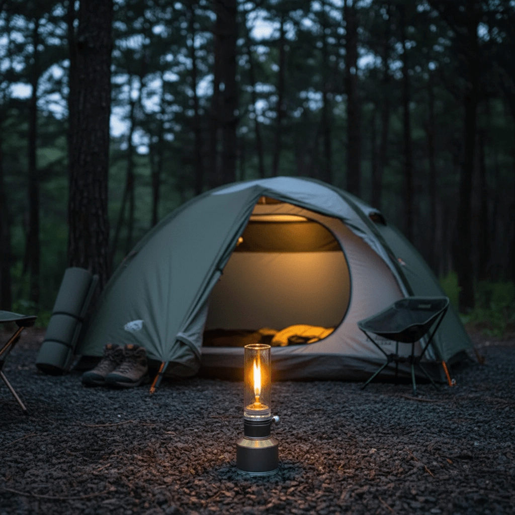TrailGlow Portable Butane Lamp With Bright Adjustable Light | Temsk