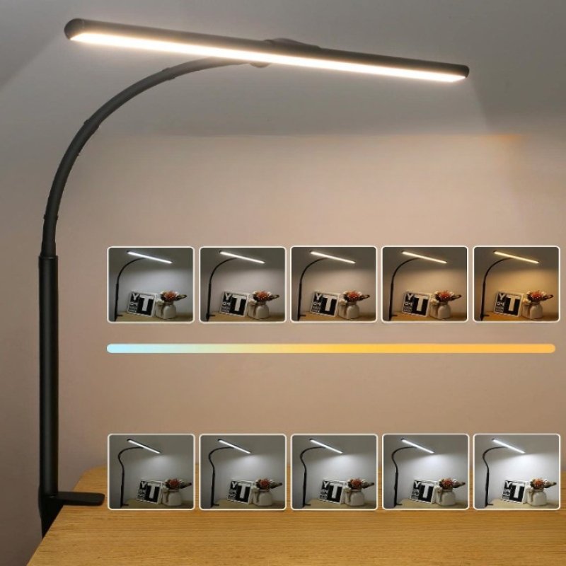 LumaGlow Flexible Gooseneck LED Desk Lamp For Office And Home | Temsk
