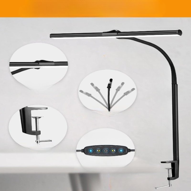 LumaGlow Flexible Gooseneck LED Desk Lamp For Office And Home | Temsk