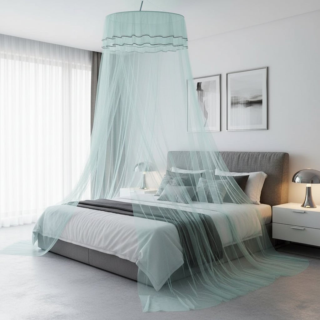 LumaDome Elegant Dome Mosquito Net With Glowing Butterfly Decoration | Temsk