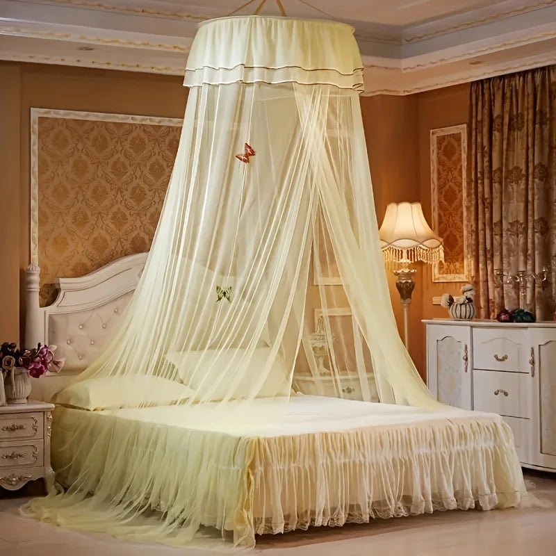 LumaDome Elegant Dome Mosquito Net With Glowing Butterfly Decoration | Temsk