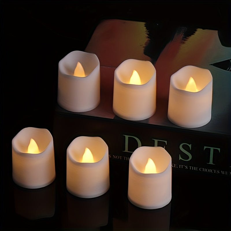 CalmCandle Flameless LED Tealights With Warm Flicker For Safe Ambience | Temsk
