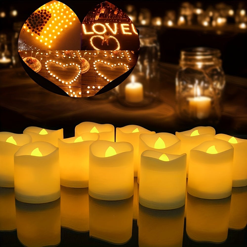 CalmCandle Flameless LED Tealights With Warm Flicker For Safe Ambience | Temsk