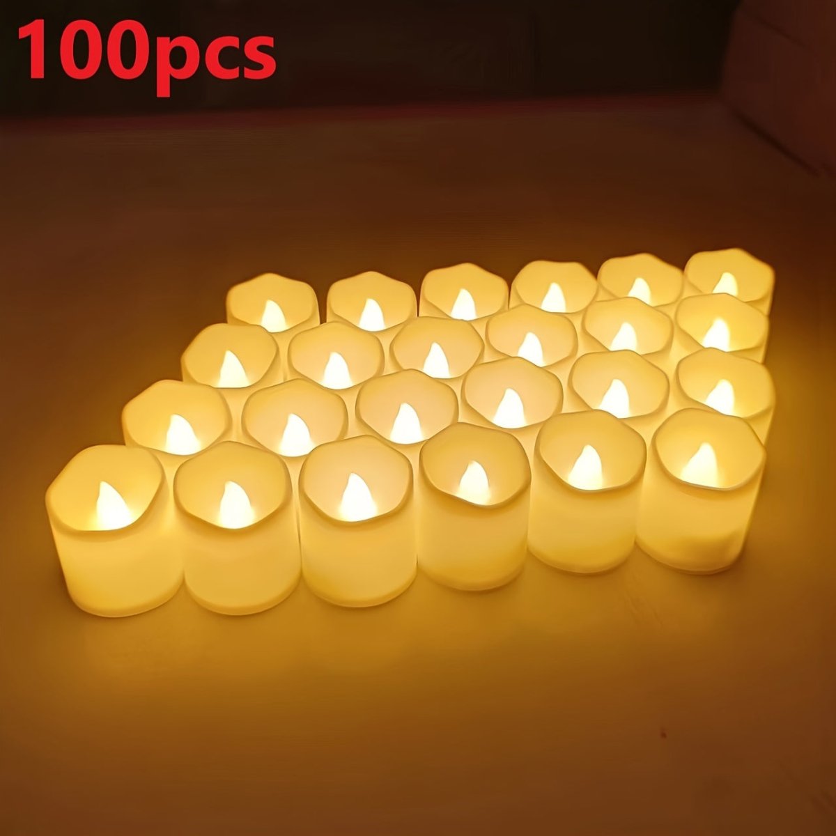 CalmCandle Flameless LED Tealights With Warm Flicker For Safe Ambience | Temsk