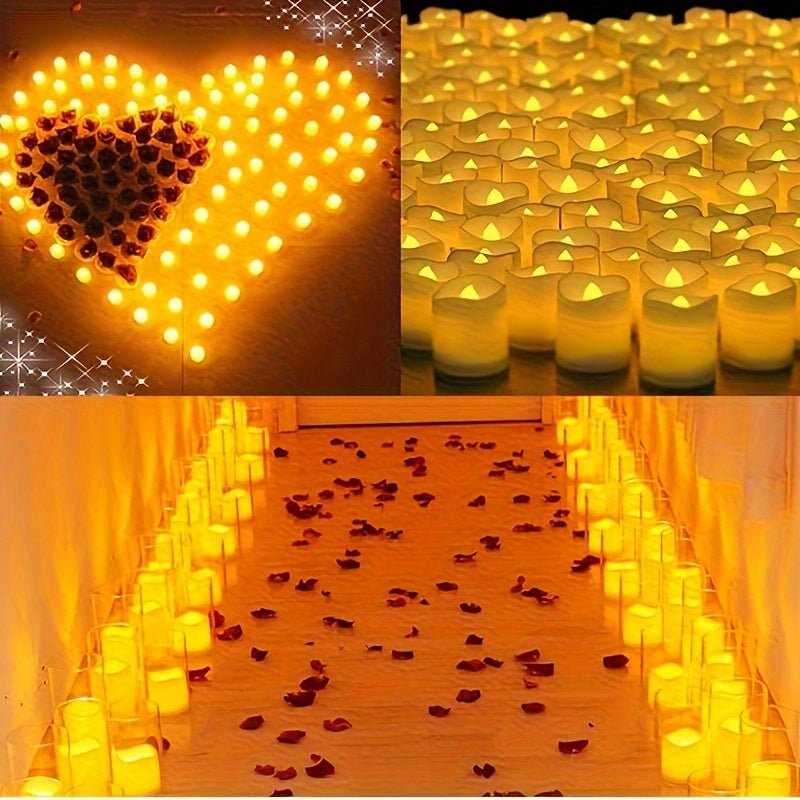 CalmCandle Flameless LED Tealights With Warm Flicker For Safe Ambience | Temsk