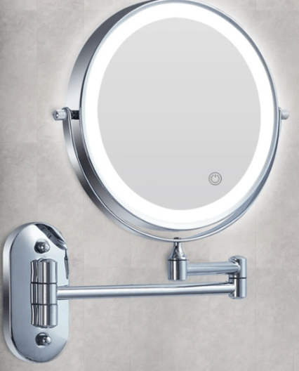 LumiView LED Magnifying Mirror With Adjustable Lighting And Rechargeable Battery | Temsk