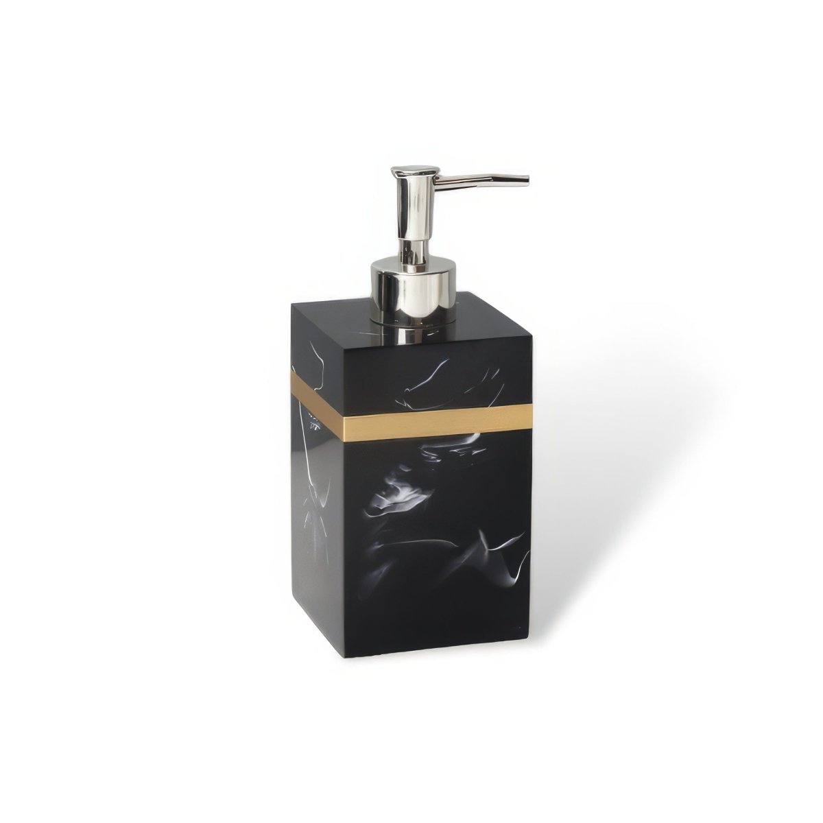 Regal Black Marble Presentation Tray With Gold Rim For The Bathroom | Temsk