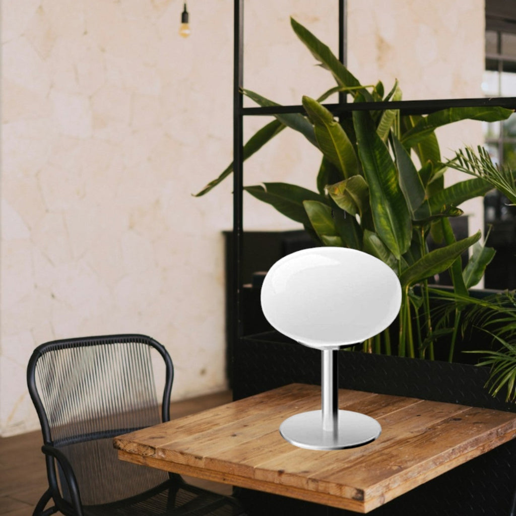 Aurelia Italian Glass Egg Table Lamp With Ambient LED Lighting | Temsk