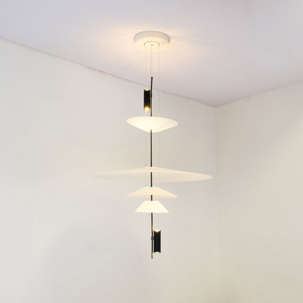 LED akrylové zlaté a černé stropní svítidlo lustr pro obývací pokoj a ložnici, 50 nebo 67 cm | Temsk