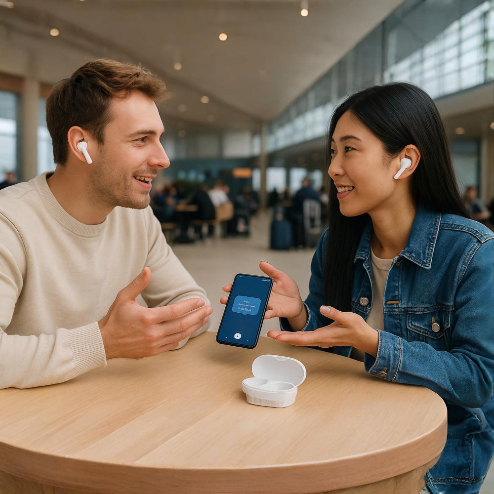 Translator Earbuds With Bluetooth Real Time Translation | Temsk