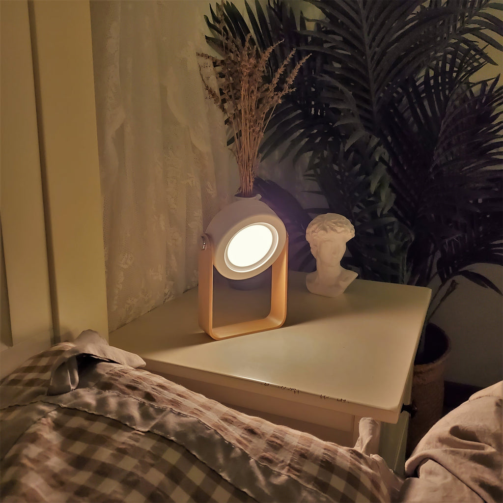 GlowHaven Honeycomb Portable Table Lamp With Cozy Glow | Temsk