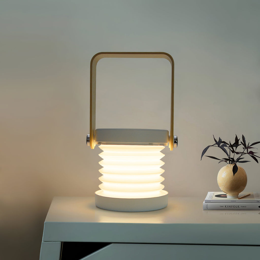 GlowHaven Honeycomb Portable Table Lamp With Cozy Glow | Temsk