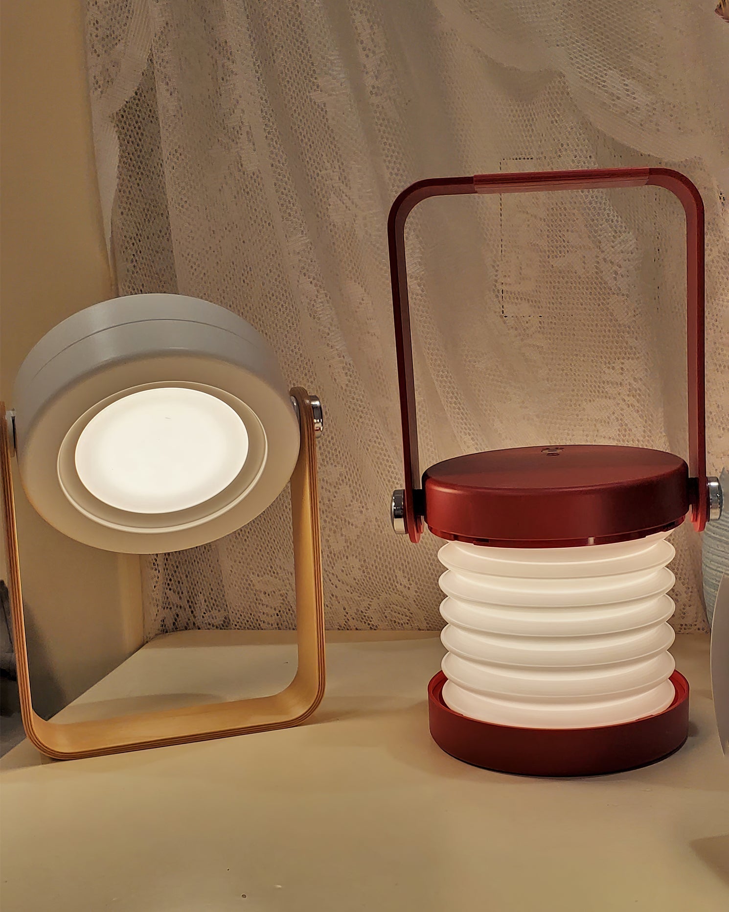 GlowHaven Honeycomb Portable Table Lamp With Cozy Glow | Temsk
