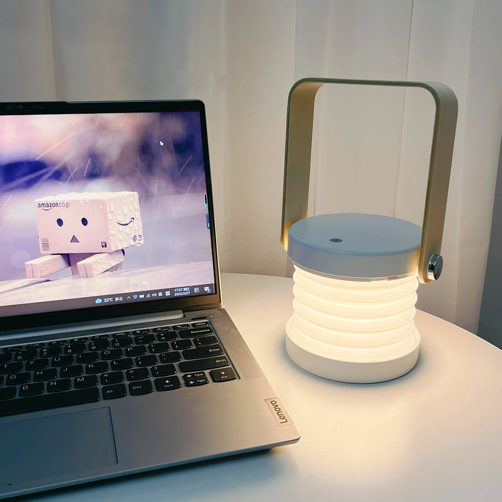 GlowHaven Honeycomb Portable Table Lamp With Cozy Glow | Temsk