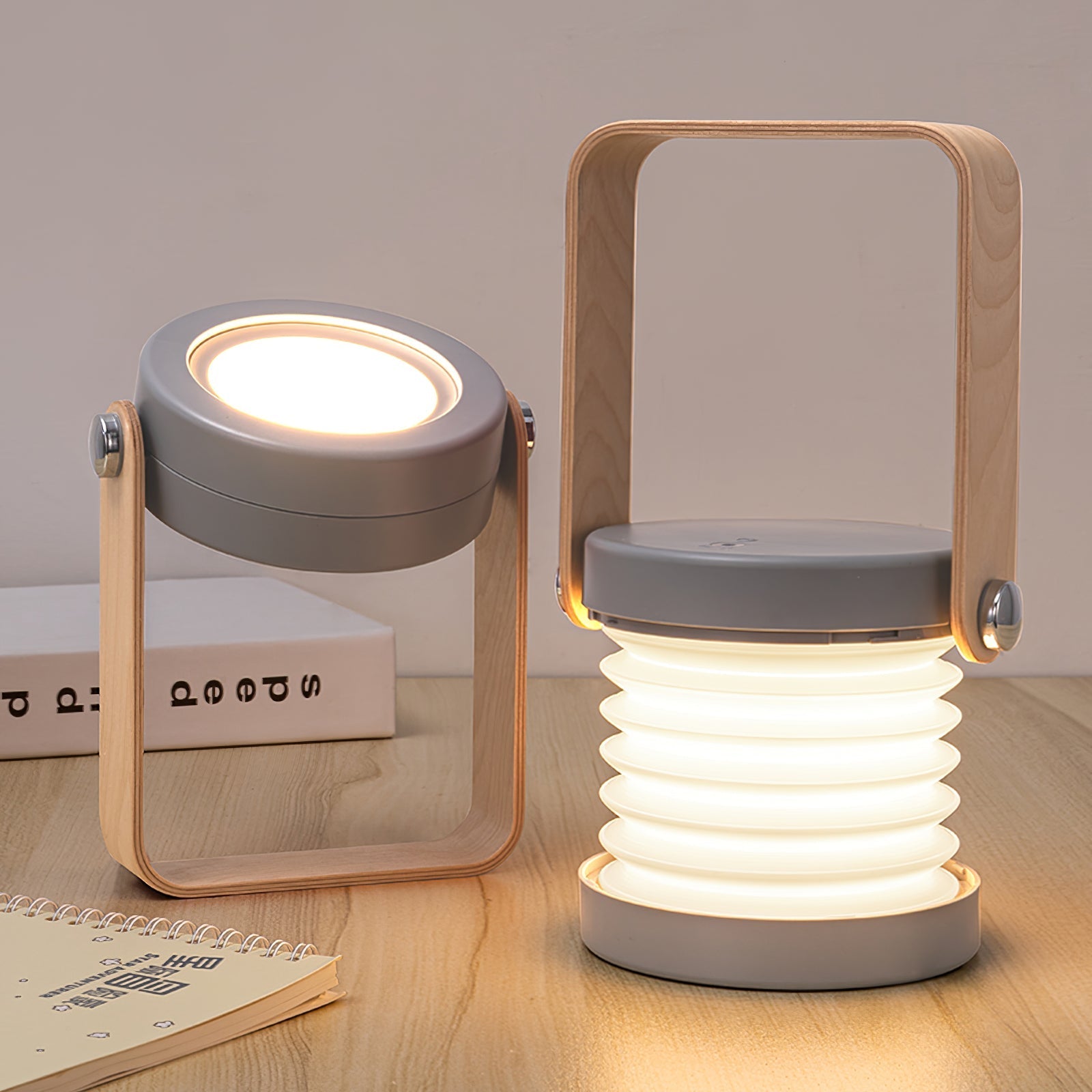 GlowHaven Honeycomb Portable Table Lamp With Cozy Glow | Temsk