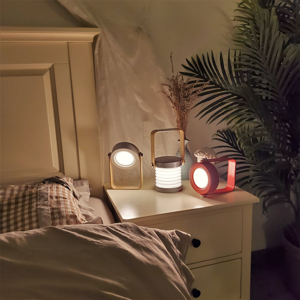 GlowHaven Honeycomb Portable Table Lamp With Cozy Glow | Temsk