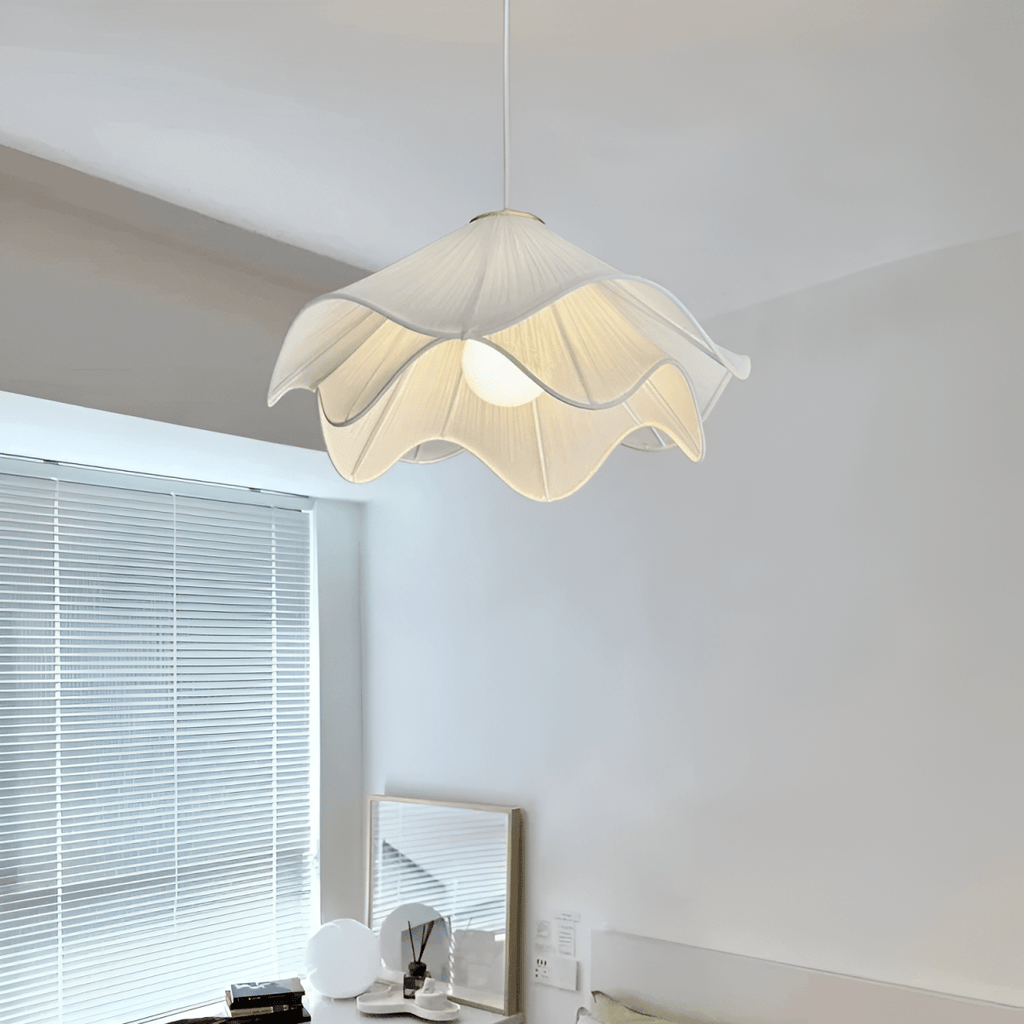 Elegant Large Fabric LED Hanging Light Fixture For Home Decor | Temsk