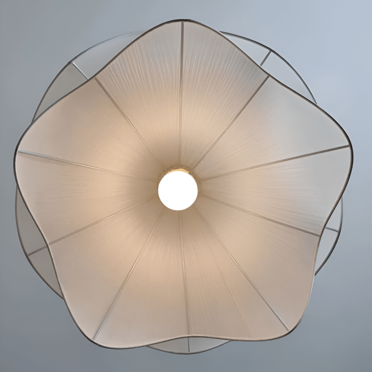 Elegant Large Fabric LED Hanging Light Fixture For Home Decor | Temsk