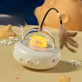 Automatic Laser Cat Toy With UFO Design And Feather Teaser | Temsk