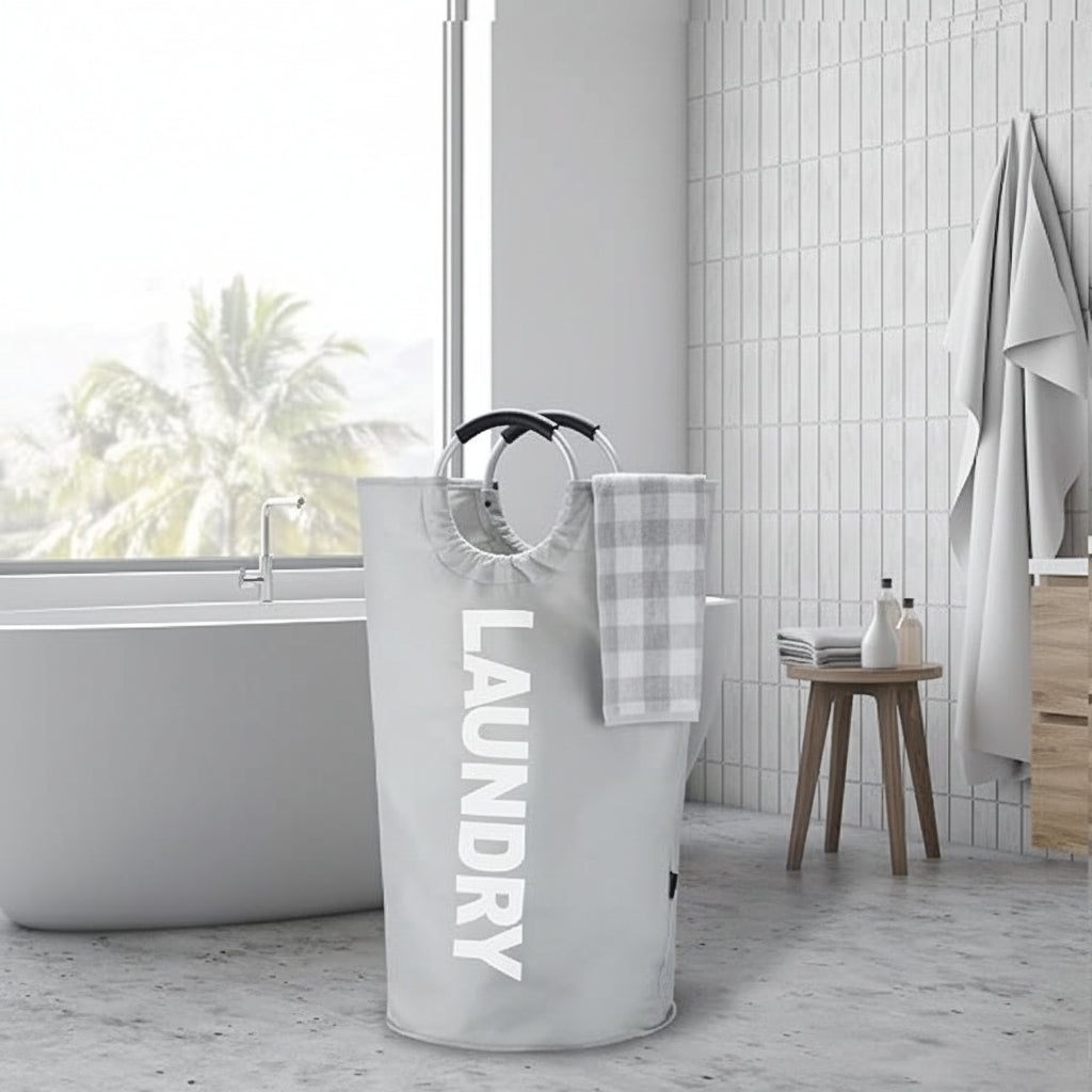 Large Foldable Laundry Hamper With Waterproof Fabric | Temsk