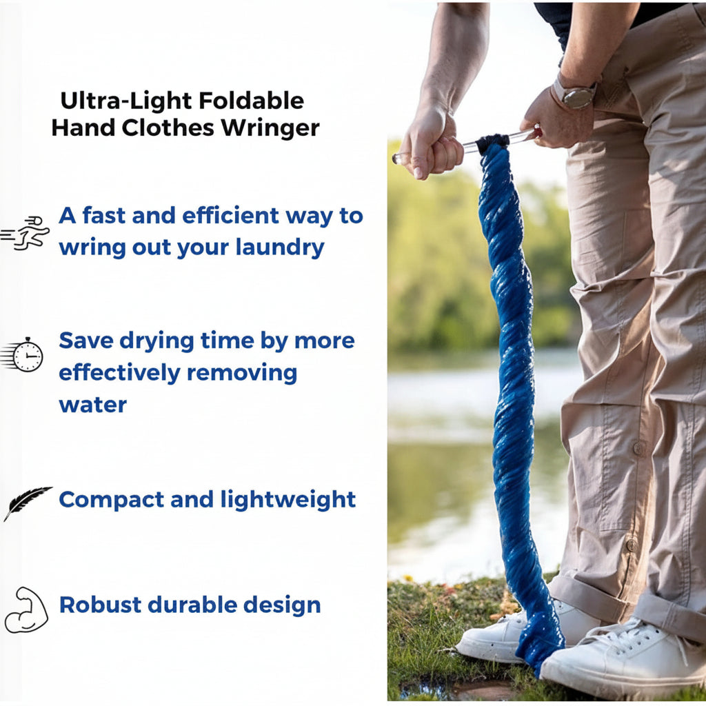 Portable Manual Clothes Wringer For Quick Water Removal | Temsk