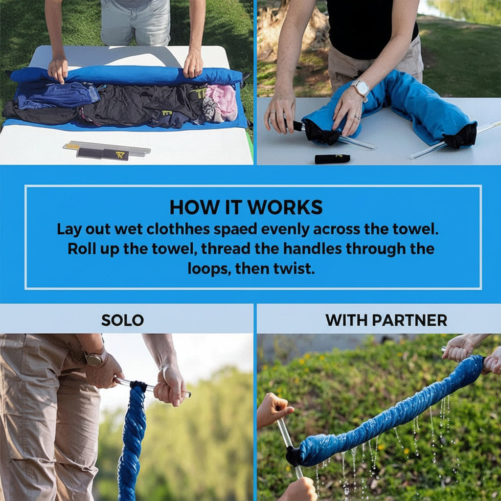 Portable Manual Clothes Wringer For Quick Water Removal | Temsk