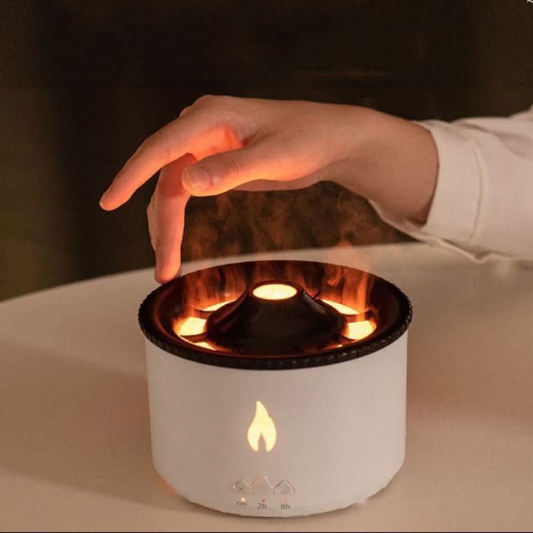NovaGlow Aroma Humidifier With Flame Effect And Night Light For Gentle Fragrance | Temsk