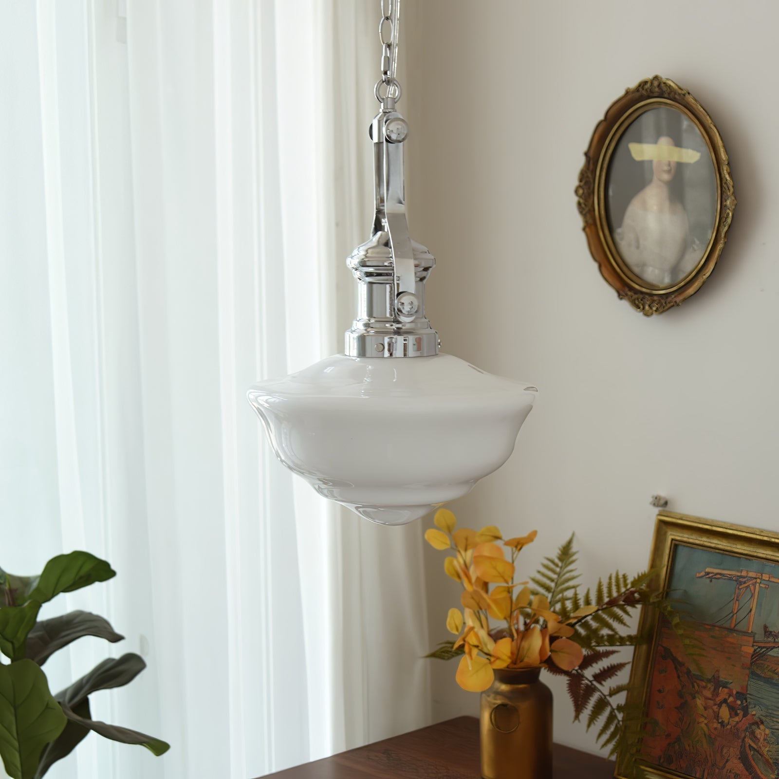 Havenwood skolehuspendel med håndlavede glasskærme | Snurv | Temsk