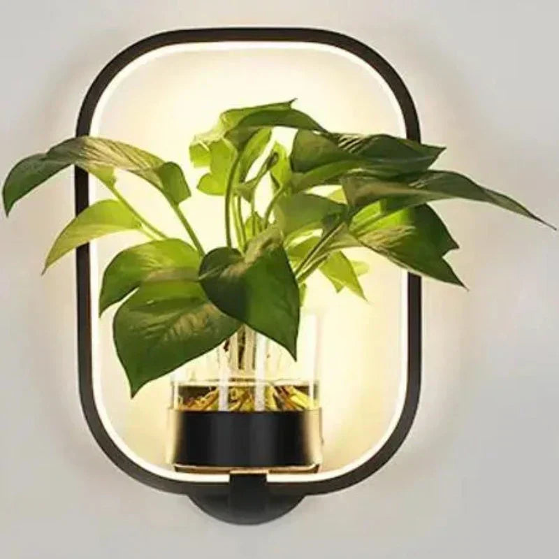 AuraSconce Modern Wall Lamp With Planter For Living Rooms And Hallways | Temsk