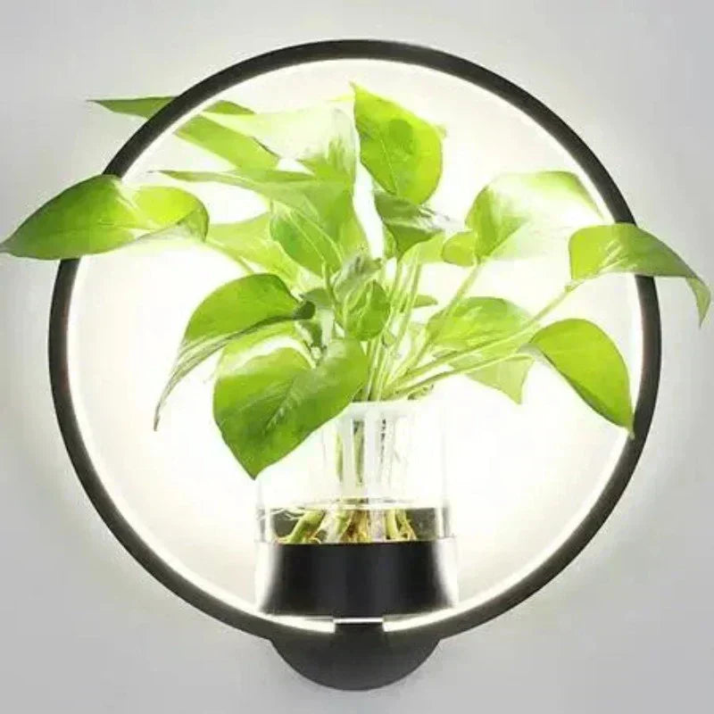 AuraSconce Modern Wall Lamp With Planter For Living Rooms And Hallways | Temsk