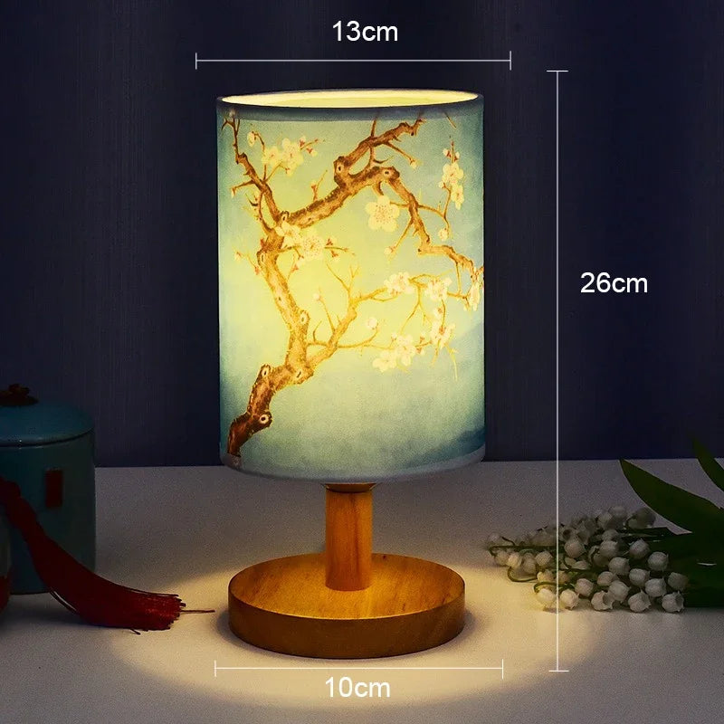 Aurelo Japandi Tischlampe mit dezentem LED-Licht | Temsk