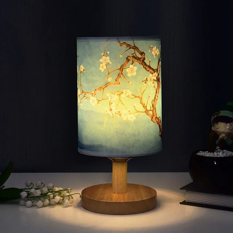 Aurelo Japandi Tischlampe mit dezentem LED-Licht | Temsk